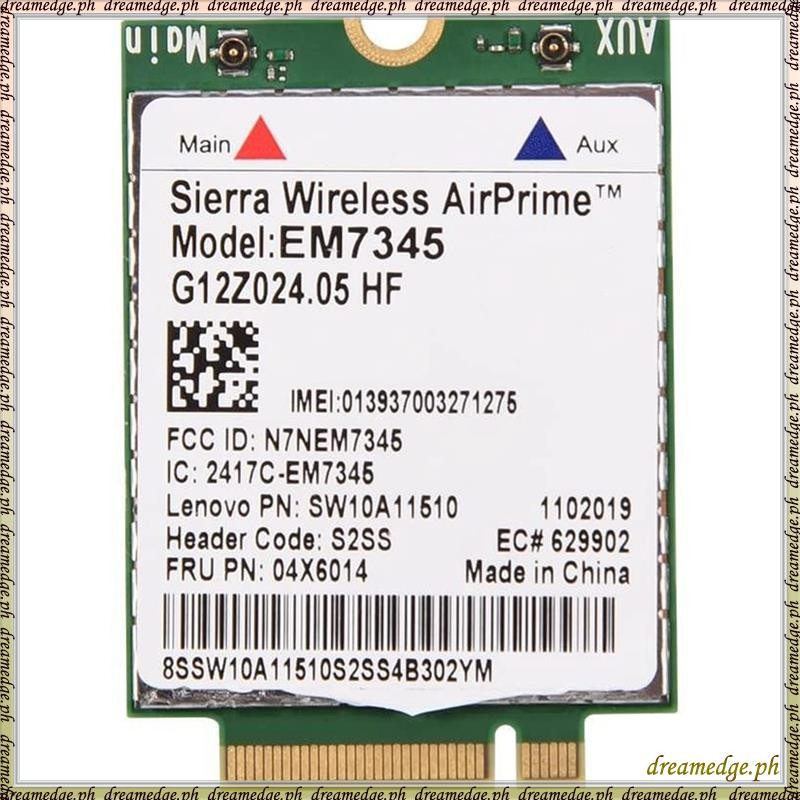 [SKG] การ์ดเครือข่าย, EM7345 4G LTE WWAN การ์ดโมดูลสําหรับ X250 X1C W550 T450 X240 T440 รองรับสําหรั