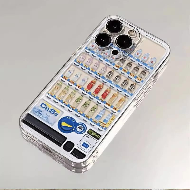 เครื่องหยอดเหรียญสําหรับiPhone 16 17 15 14 13 12 11 Pro Max XR 7 8 ฝาครอบกันกระแทกป้องกันหน้าจอปลอก