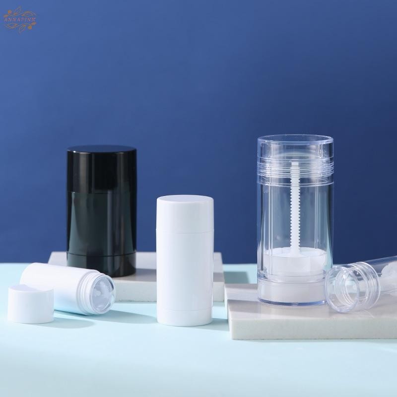 Ank 1 ชิ้น 40/75 กรัมที่ว่างเปล่าบาล์มคอนเทนเนอร์รีฟิลพลาสติก Twist-Up ขวดสําหรับ DIY คริสตัลธรรมชาติระงับกลิ่นกาย Stick เครื่องสําอางหลอด EN