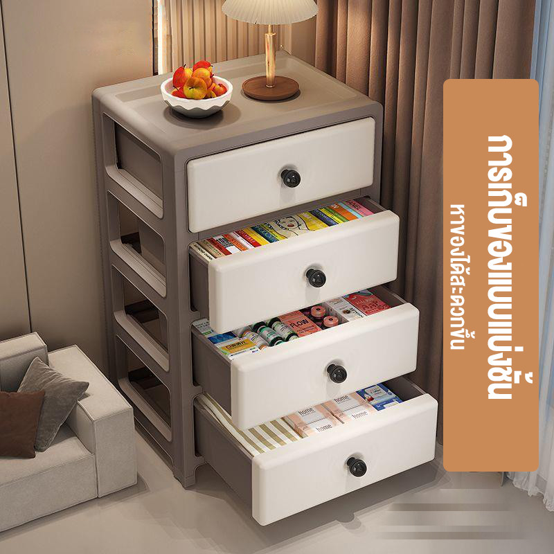 ตู้ลิ้นชักพลาสติก 7 ชั้นมีล้อ Leerhome MALL｜รับน้ำหนักได้100KG｜วัสดุ PP เกรด5A｜กันน้ำกันฝุ่น ปลอดภัยสำหรับเด็ก - รูปที่ 4