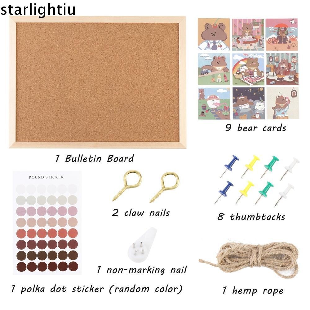 ONLYES Vision Board Pin Cork แขวน Corkboard