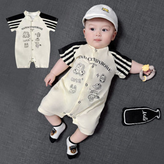 บอดี้สูทเด็กแขนสั้นสำหรับหน้าร้อน ออกแบบตามสไตล์การ์ตูน ขนาด…