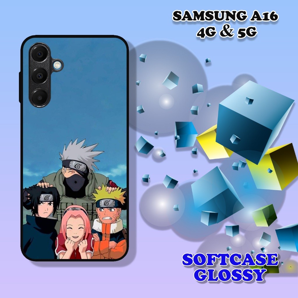 CUSTOM SOFTCASE Glossy สําหรับทุกรุ่น SAMSUNG A16 A06 ปกเต็มออกแบบพรีเมี่ยมอะนิเมะ NARUTO PF58
