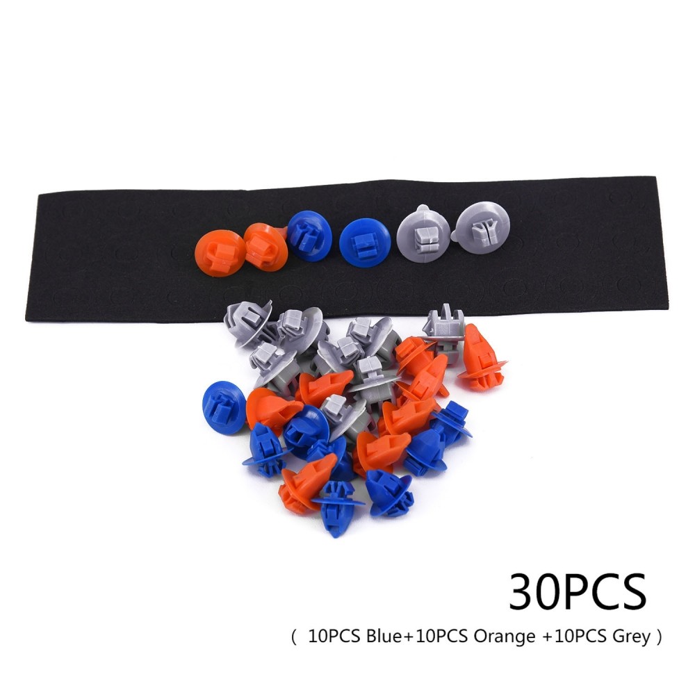 30 X Auto Car Door Trim Body Moulding แผงคลิปสําหรับ Toyota RAV4 4Runner 8.3 มม.