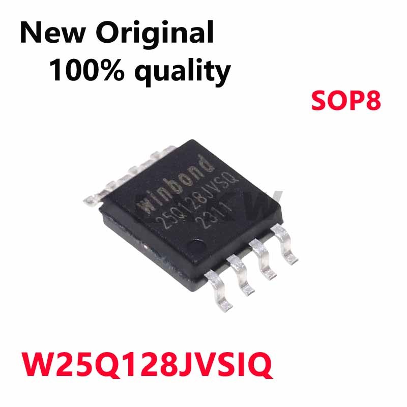 5-10/PCS ใหม่ Original W25Q128JVSIQ 25Q128JVSIQ 25Q128JVSSQ W25Q128JVSQ SOP8 แฟลชหน่วยความจําชิปในสต
