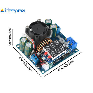 AIDEEPEN โมดูลสเต็ปดาวน์แบบปรับได้ โมดูลการชาร์จแบบสเต็ปดาวน์ MPPT พลังงานแสงอาทิตย์ DC 9-50V 15A