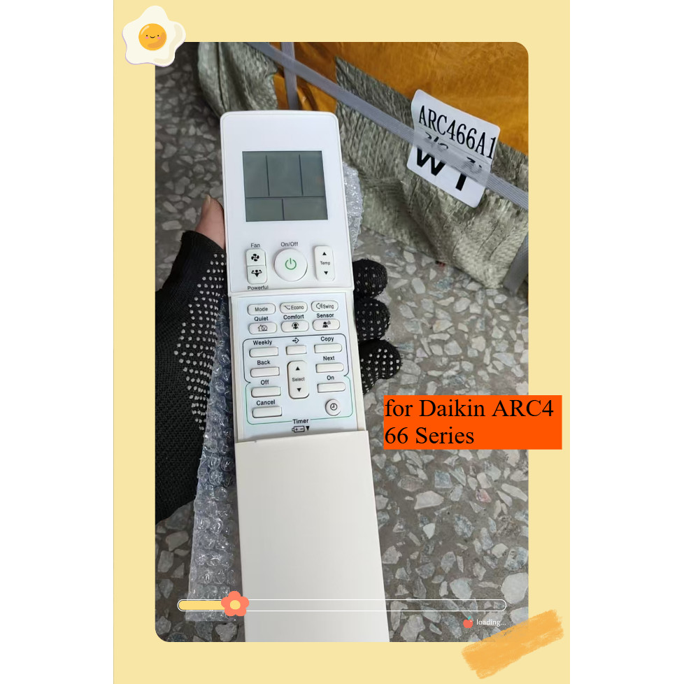 สําหรับ Daikin ARC466 Series รีโมทคอนโทรลใหม่สําหรับ Daikin Aircon รีโมทคอนโทรล ARC466A1 รีโมทคอนโทร