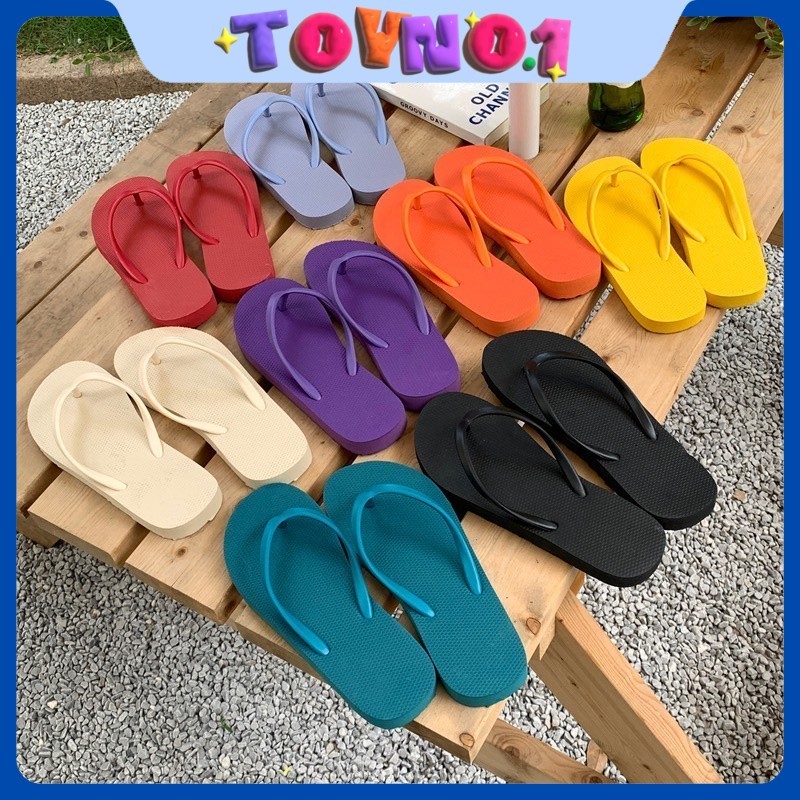 ToyNo.1 🧸 พร้อมส่ง🧸 "LT-Color5" รองเท้าแตะหูหนีบ ฟองน้ำ เบาสบายมีหลากหลายสี