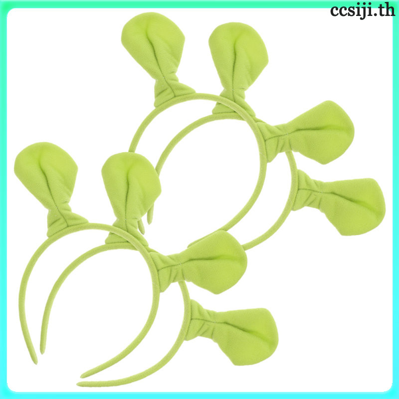 หมวกและเครื่องประดับคอสเพลย์ Ogre สีเขียว กับหูคริสต์มาส สำหรับแฟนคลับการ์ตูน