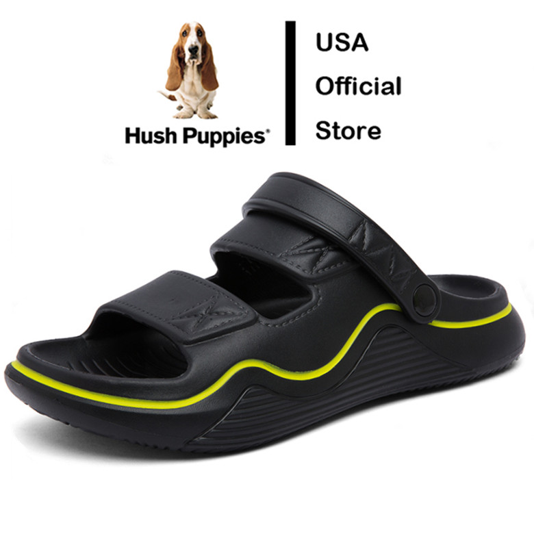 Hush Puppies รองเท้าแตะชายรองเท้าแตะชายหาดรองเท้าแตะชายหาดบุรุษฤดูร้อนปัดพลิกผู้ชาย