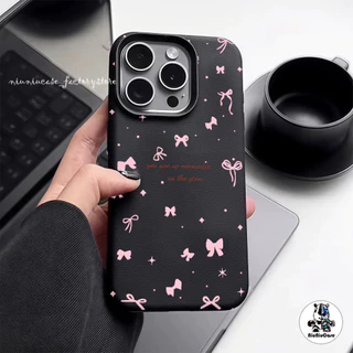 เข้ากันได้สำหรับ เคสไอโฟน13 เคส ผีเสื้อสีชมพู For iphone 16 Pro Max 8 Plus XR 12 11 14 15 Pro Max กันกระแทก แบบด้าน Case