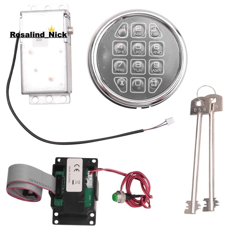 [Rosalind_Nick]Safe Lock Electronic Digital Safe Lock Replacement Solenoid W/ 2 Key