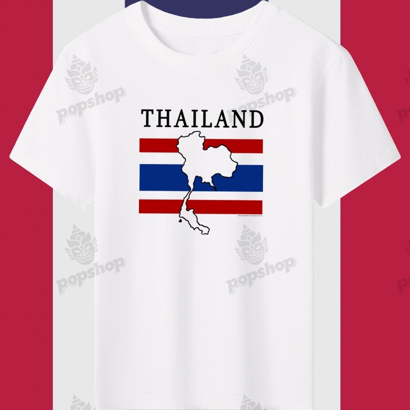 คนไทยรักสงบแต่ถึงรบไม่ขลาด เสื้อยืด Peace จัดส่งจากกรุงเทพฯ ไทยนี้รักสงบ ไม่จำกัดเพศ ระบายอากาศ สบาย อ่อนนุ่ม S-5XL