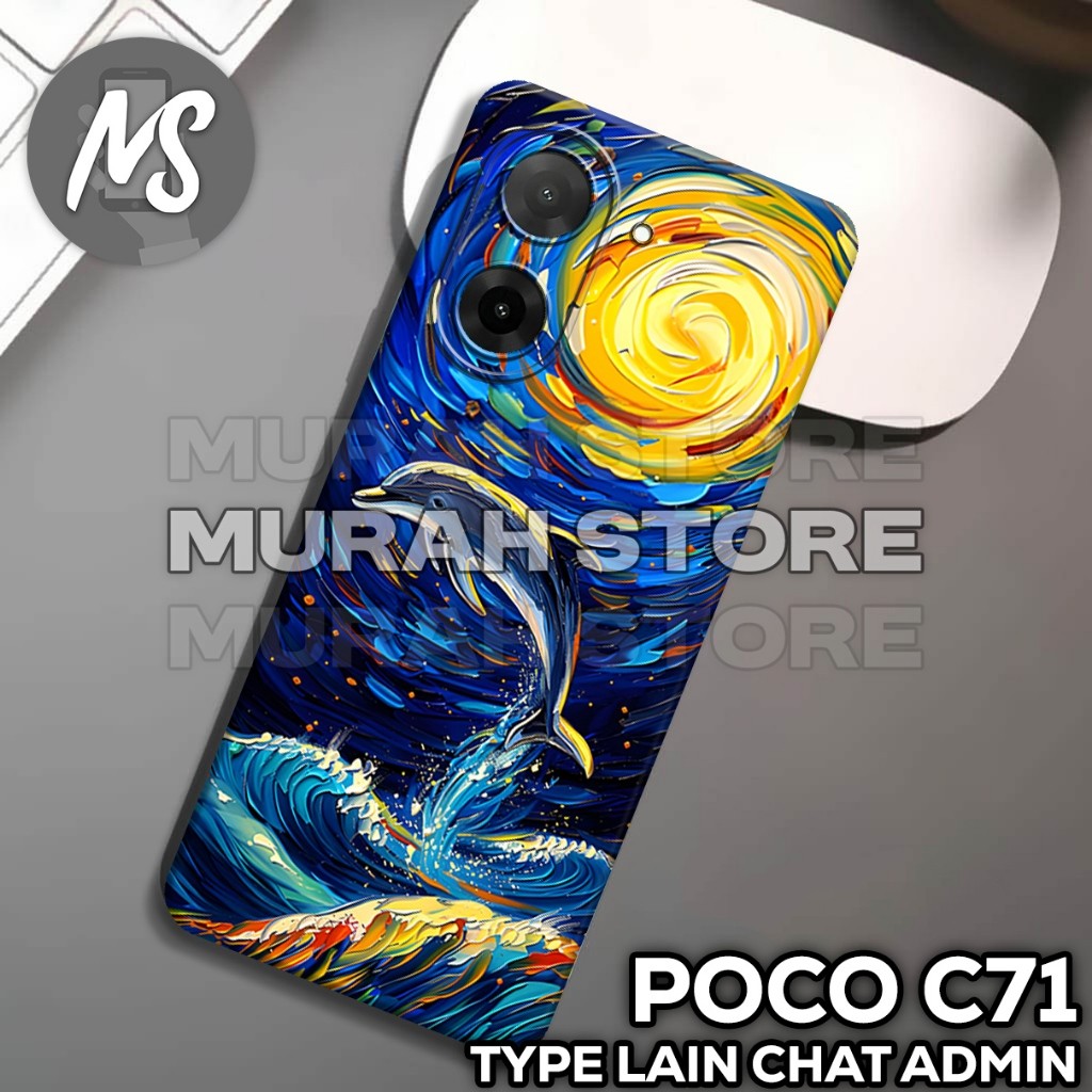 ยาง POCO C71 Softcase /MS15 / PAINTING motif / เคส POCO C71 / เคส POCO C71 / ซิลิโคน