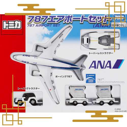 ［ส่งตรงจากประเทศญี่ปุ่น］ทาการะโทมี่ (TAKARA TOMY) 'โทมิการ์ฟต์ 787 เอ Airport Set ANA' รถของเล่น รถย