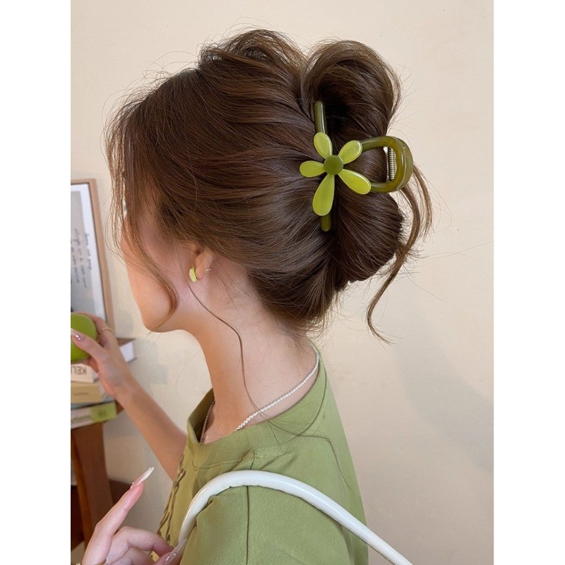 เก๋ากี้ผมลายดอกไม้น่ารักสำหรับสาวๆ กับคลิปยึดเล็บแบบยืดหยุ่น - รูปที่ 5