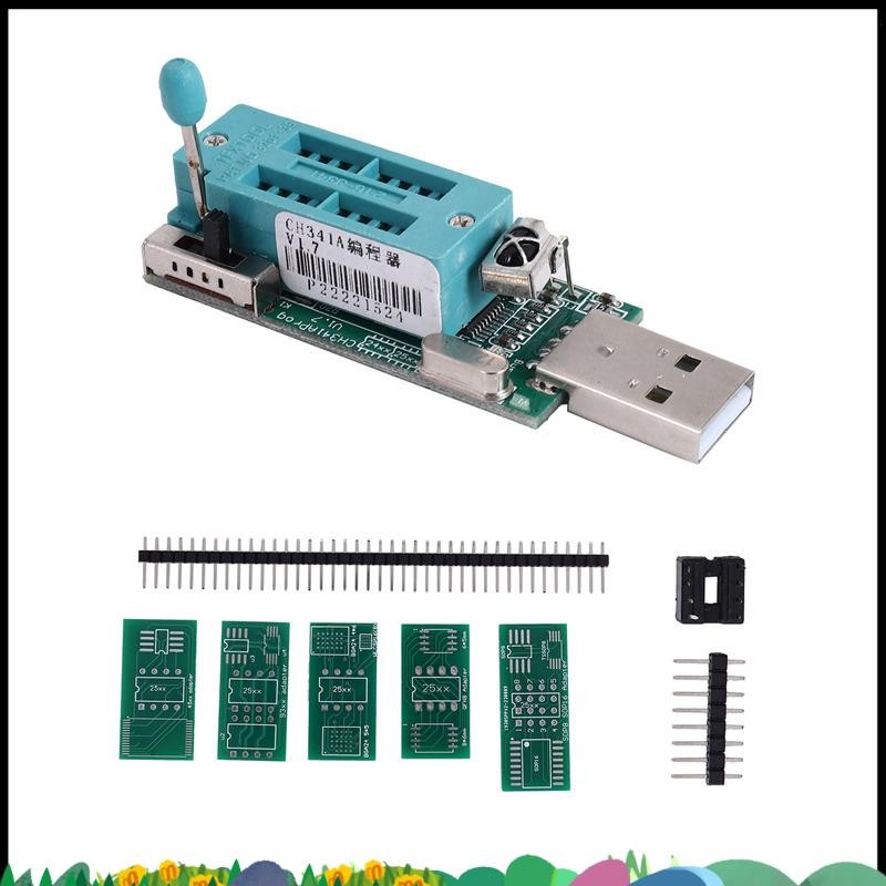 Super 1 ชิ้นโลหะ Ch341A โปรแกรมเมอร์ V1.7 1.8V ระดับ Shift Gd25Lq64 อะไหล่