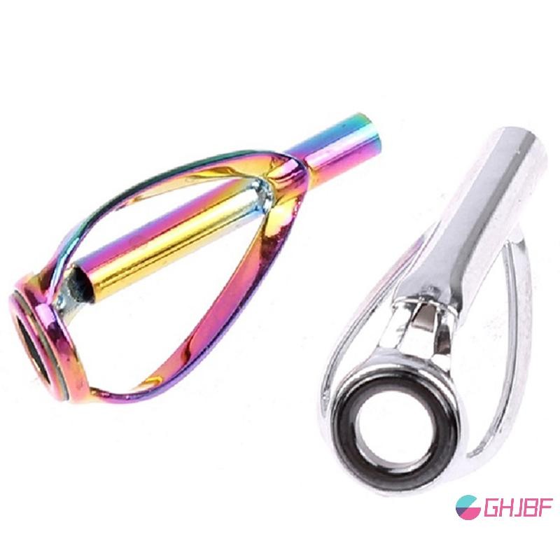 GHJBF] 1 PC Sliver/Rainbow Top Tip Guide Ring ปราศจากสําหรับเบ็ดตกปลาเดิมอุปกรณ์ตกปลา nksneck n nam