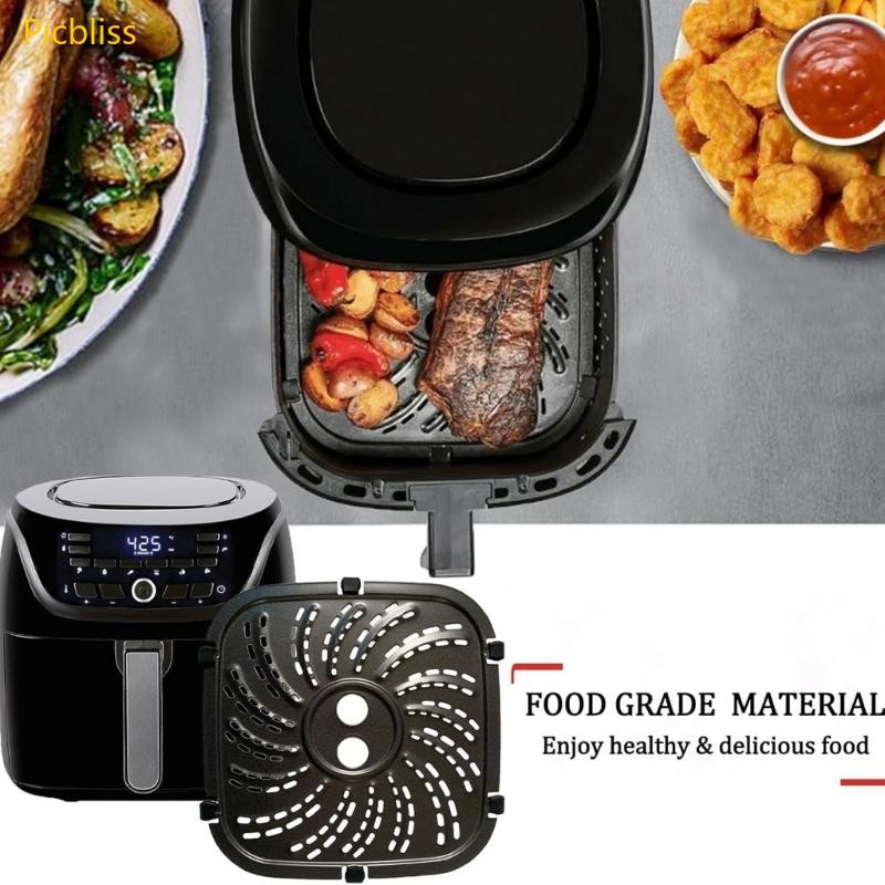 Picbliss Metal Liners Nonstick Air Fryers เสื่อทําอาหารมัลติฟังก์ชั่น Air Fryers Pad Air Fryers แผ่น