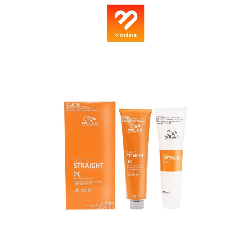 Wella Professionalห Creatine+ Straight ครีมยืดผม เวลล่า โปรเฟสชั่นแนลส์ ครีเอทีน+ สเตรท 100ml