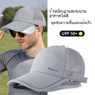 หมวกเบสบอลป้องกันแสงแดด UV ระบายอากาศได้ดีสำหรับวิ่ง