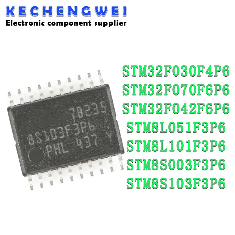 1-5 ชิ้น/ล็อต STM32F030F4P6 STM32F042F6P6 STM32F070F6P6 STM8L051F3P6 STM8S003F3P6ST6STM8STM8P6 STM8S