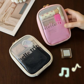 กระเป๋าใส กระเป๋าเครื่องสำอาง ขนาดเล็ก พกพาสะดวก วัสดุPVC ทน…