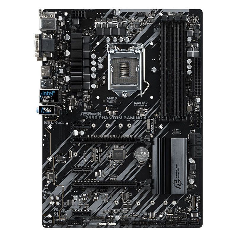 ASRock Z390 PHANTOM GAMING 4 เมนบอร์ด PHANTOM GAMING 1151 รองรับรุ่นที่ 8 9