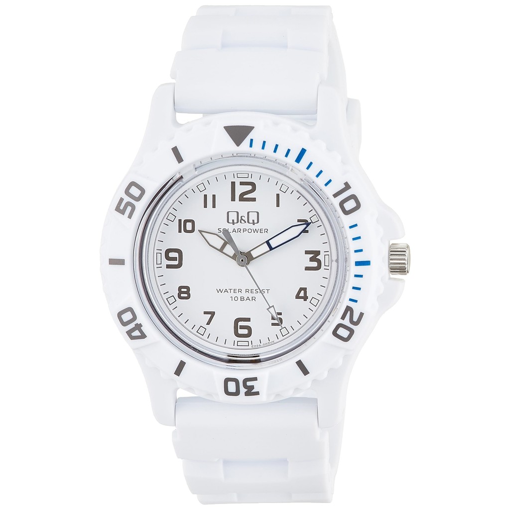 CITIZEN Q&Q  Watch Q&Q  Solar 10 ATM    E02A-003VK White