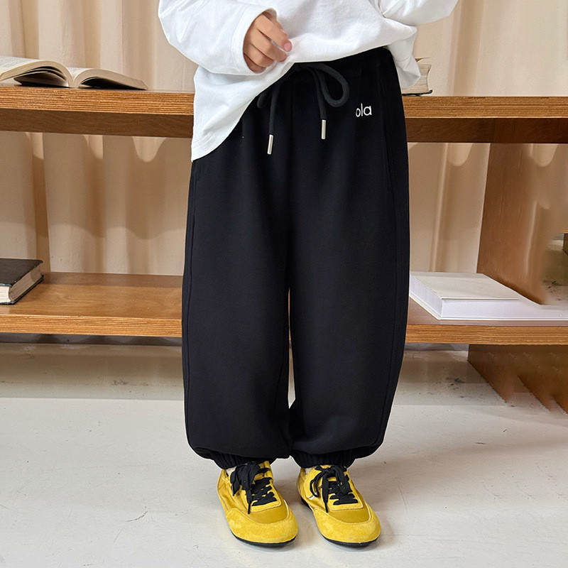 กางเกงวอร์มสำหรับเด็กหญิง ออกแบบให้สวมใส่ง่าย ทนทานและสบาย สไตล์เกาหลี ใช้ได้ทั้งในชีวิตประจำวันและการเล่นกีฬา - รูปที่ 4