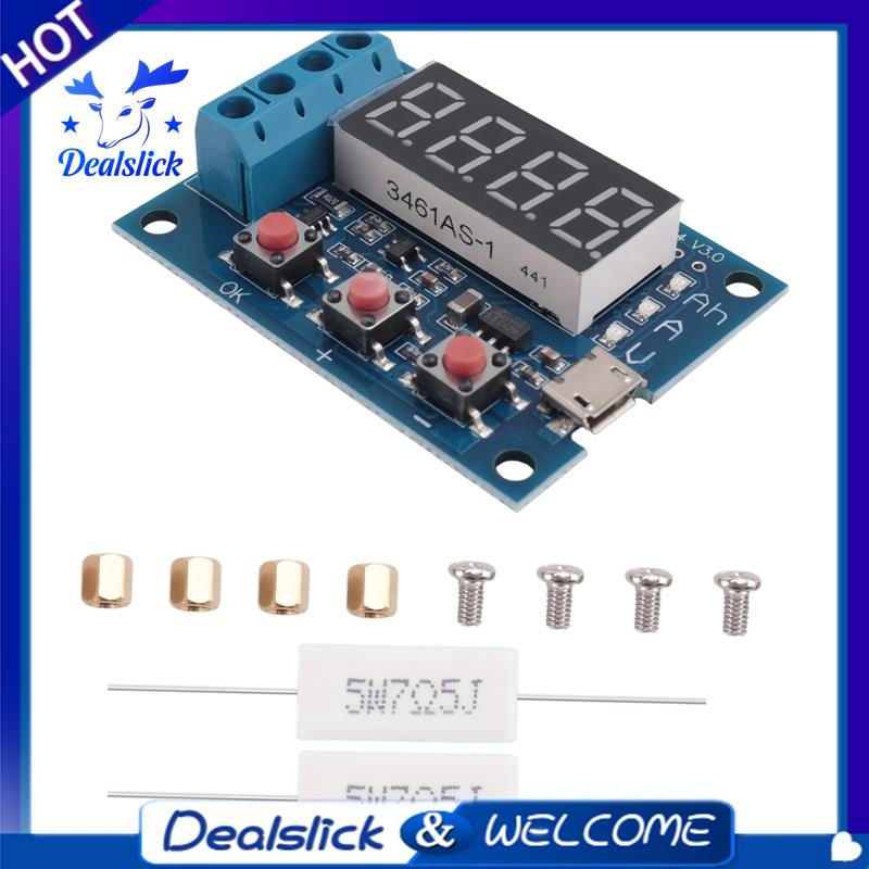 1 ชิ้น ZB2L3 สีฟ้า 18650 เครื่องทดสอบแบตเตอรี่ Discharge Meter
