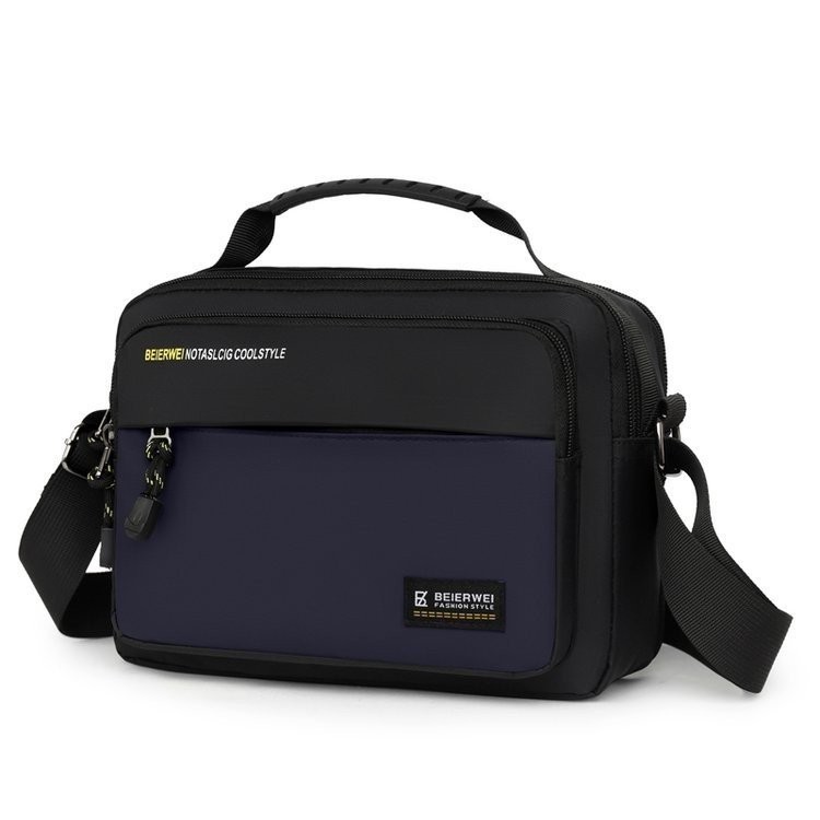 กระเป๋าผู้ชาย ผ้าแคนวาส สะพายเฉียง+ถือมือได้ หลายฟังก์ชั่น (ทำงาน+แฟชั่น)