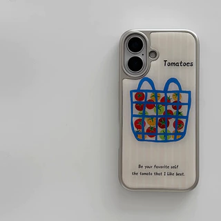 ความรู้สึกขั้นสูง จัดส่งจากประเทศไทย สไตล์อินสตา แมะเขือเทศfor iPhone เคสไอโฟน 13 12 11 PRO MAX 16 15 14 X XS MAX XR 7/8