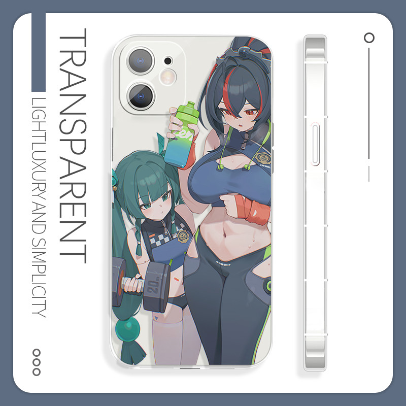 Zhu Yuan Zenless Zone Zero Qingyi เคสโทรศัพท์มือถือสองมิติ TPU เคสไอโฟน สําหรับ 11-16/Pro/Max