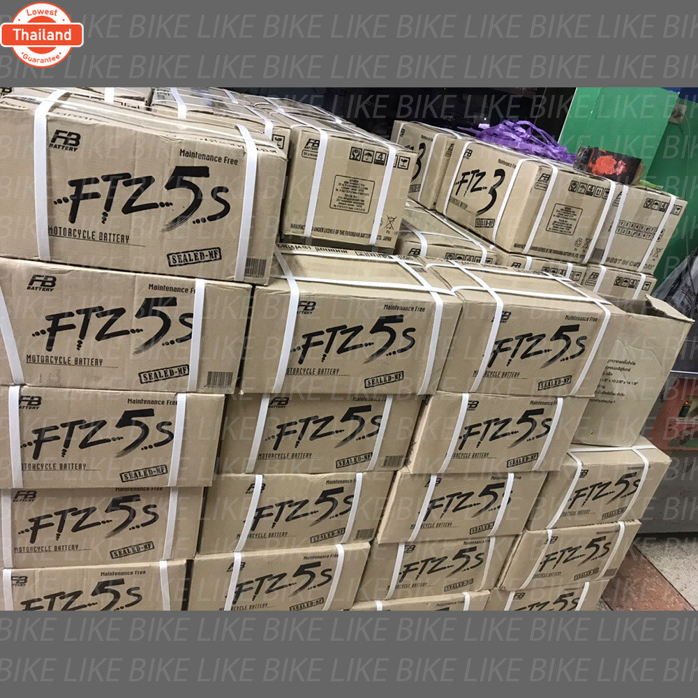 ลอตใหม่ล่าสุด : แตเตอรี่ FB FTZ5S battery 12V 3.5Ah แตเตอรี่มอเตอร์ไซค์ แตเตอรี่แห้ง แตเอฟี สำหรั wa