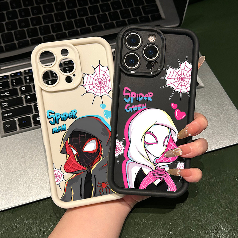 จัดส่งจากประเทศไทย สไปเดอร์แมนสีดำพร้อมพื้นหลังสีขาว for VIVO Y17 Y12 Y15 Y11 Y12i Y100 Y200E Y - รูปที่ 3