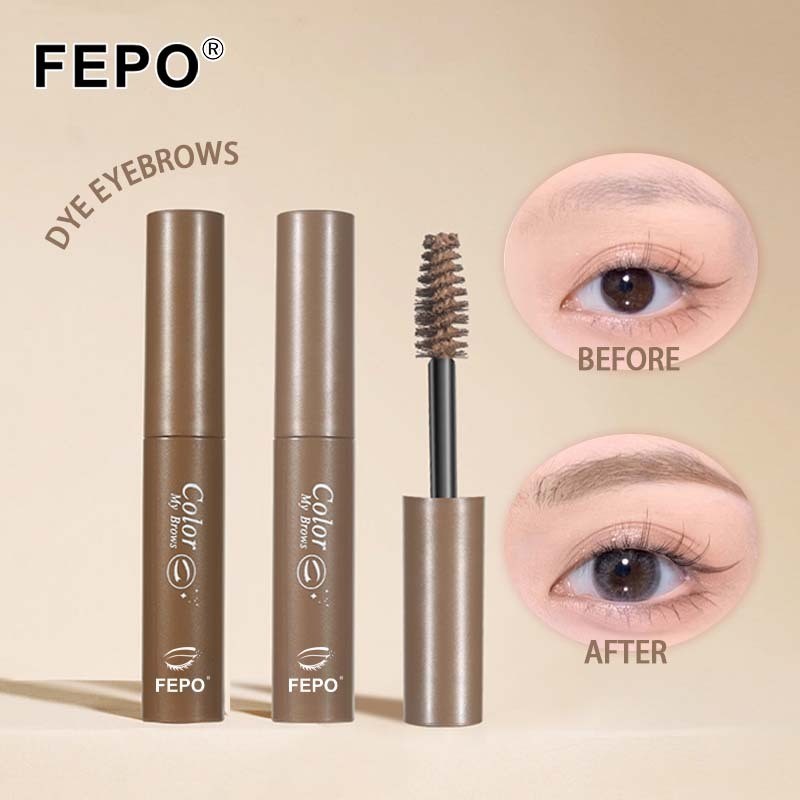 Eye Dye Eyebrow Cream Light สีกันน้ํา Non-Fading Eyebrow Powder ติดทนนานสไตล์เกาหลีดินสอเขียนคิ้วสีน้ําตาลสอง