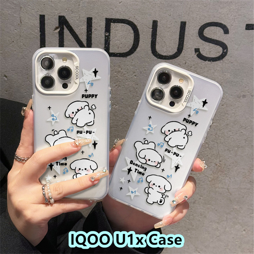 นวัตกรรมFor IQOO U1x Case Silicon Mobile Phone Case Cover Casing Trend Cartoon Couple Style