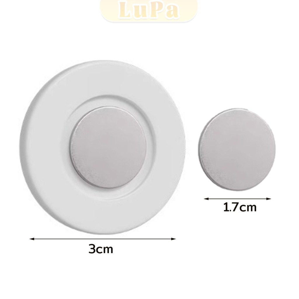 LuPa 1 ชิ้น ตะขอแม่เหล็ก ติดผนัง สำหรับแขวนรีโมท แบบไม่ต้องเจาะใช้ในบ้าน สติ๊กเกอร์แม่เหล็ก Magnetic Sticker - รูปที่ 4
