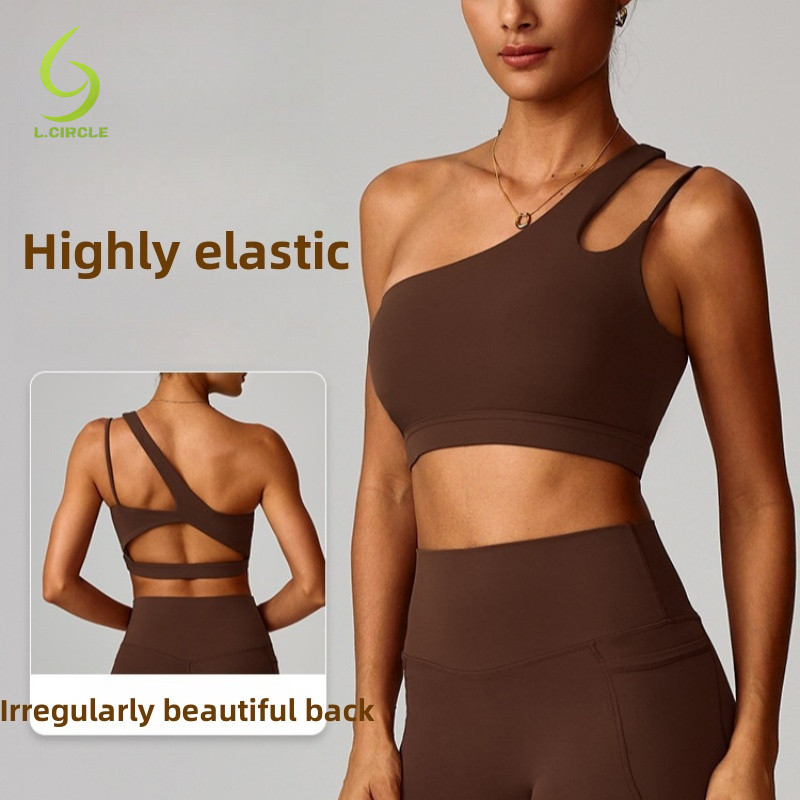 L.CIRCLE Yoga Sport Bra เปิดไหล่เดี่ยวหลังสวย