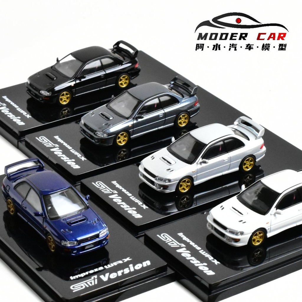 HOBBY JAPAN 1: 64 Subaru Impreza GC8 WRX type R STI โมเดลรถอัลลอย
