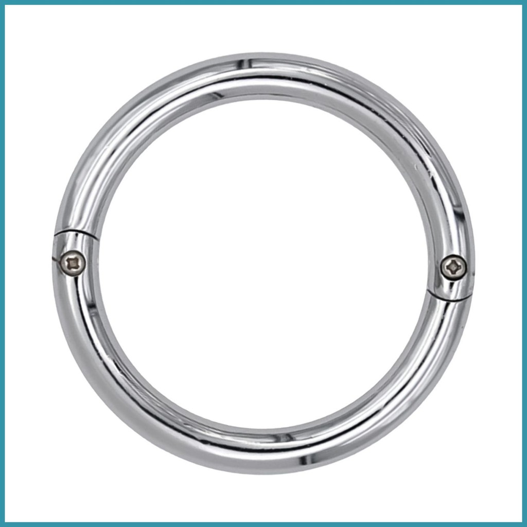 Septum แหวนสําหรับ Bull ทนทานสแตนเลสเงิน Septum แหวนสําหรับ Bull Professional วัวสัตวแพทย์ yontnth