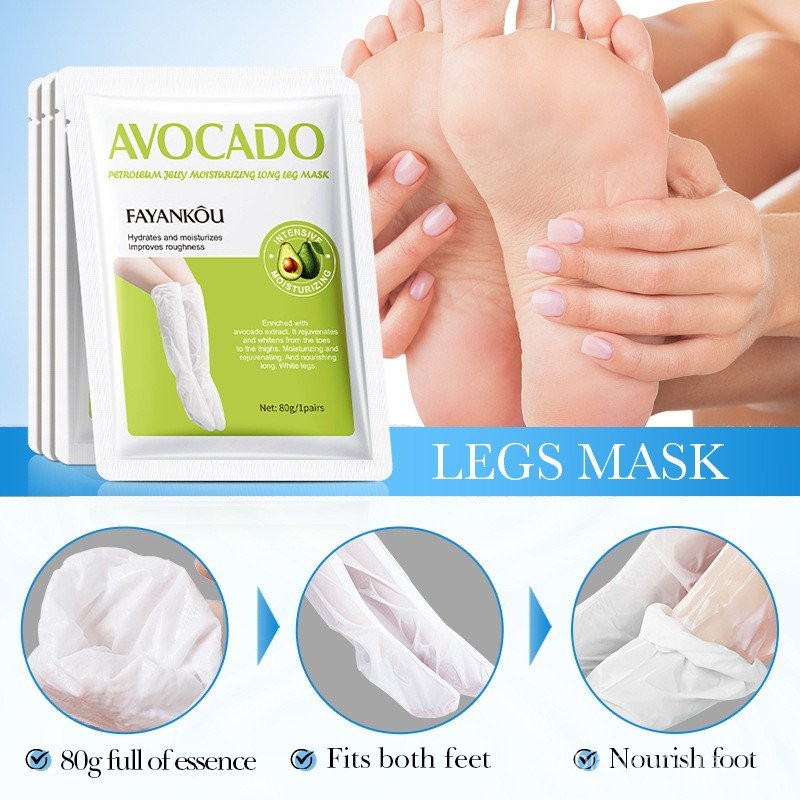 ของแท้ Fayanko Avocado Vaseline Moisturizing Leg Mask Moisturizing Leg Rejuvenating Leg Mask