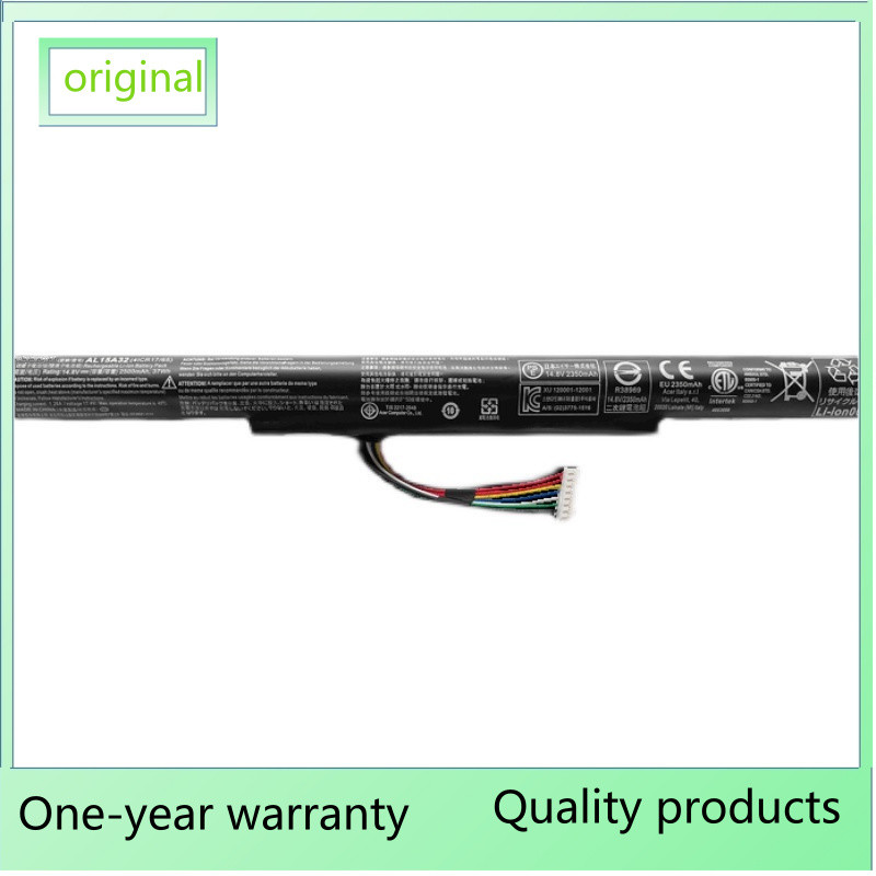 แบตเตอรี่แล็ปท็อปใหม่แท้ 14.8V 37WH AL15A32 สำหรับ Acer Aspire E5-422G E5-473 E5-473G E5-522 E5-532