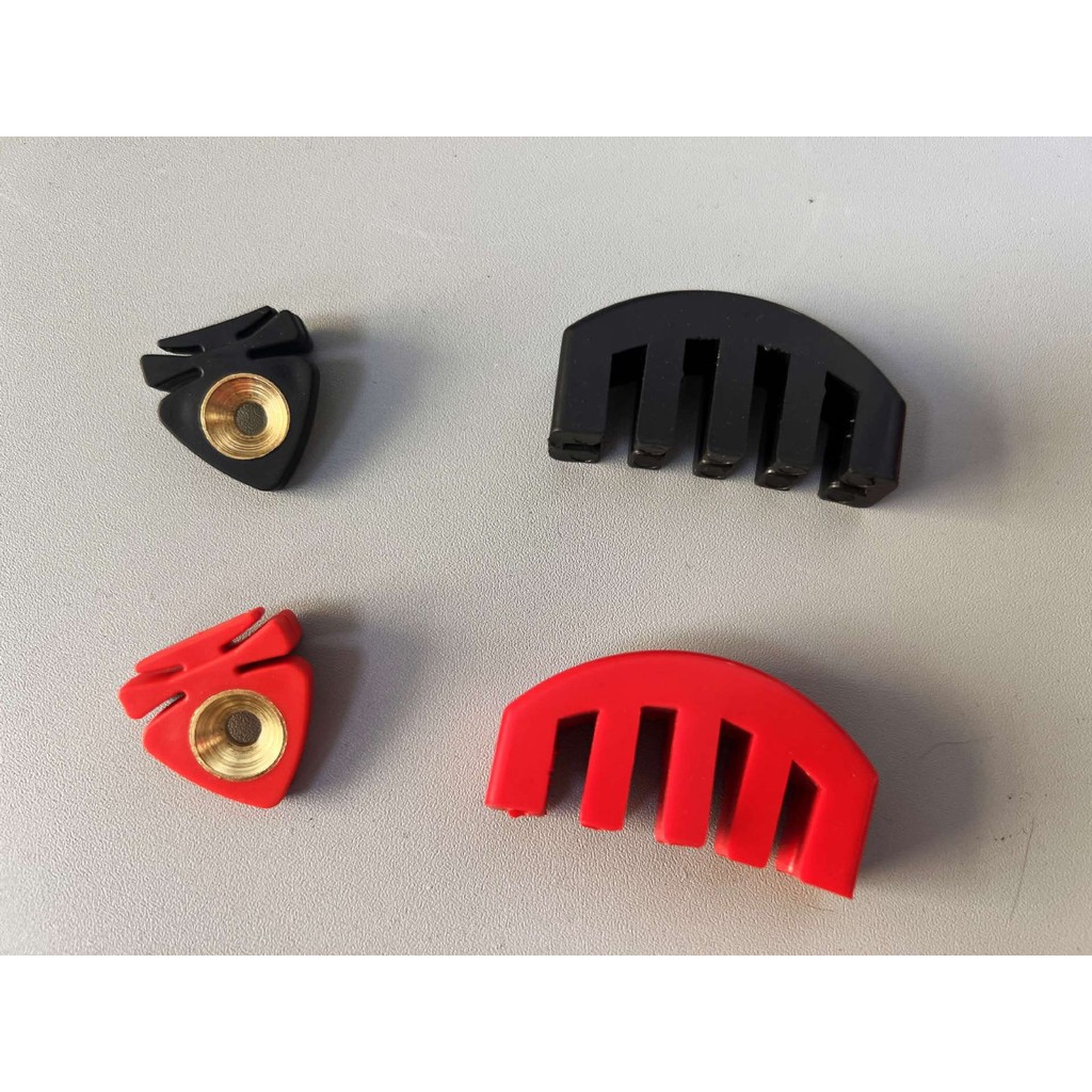 ไวโอลิน Mute Muffler Professional Band Dedicated Mute สีดํา/แดง