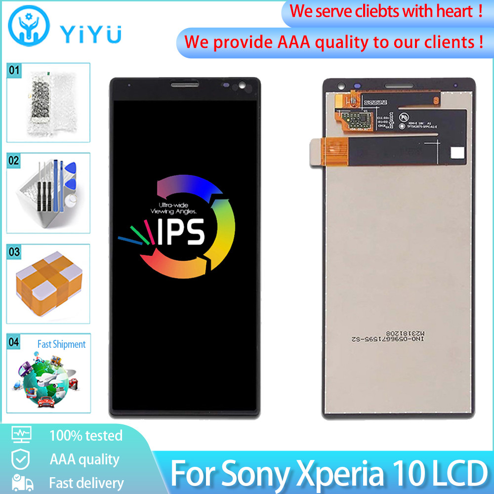 6.0 "จอแสดงผลเดิมสําหรับ Sony Xperia 10 I3123 I3113 I4113 I4193 X10 หน้าจอ LCD Witn Touch Panel Digi