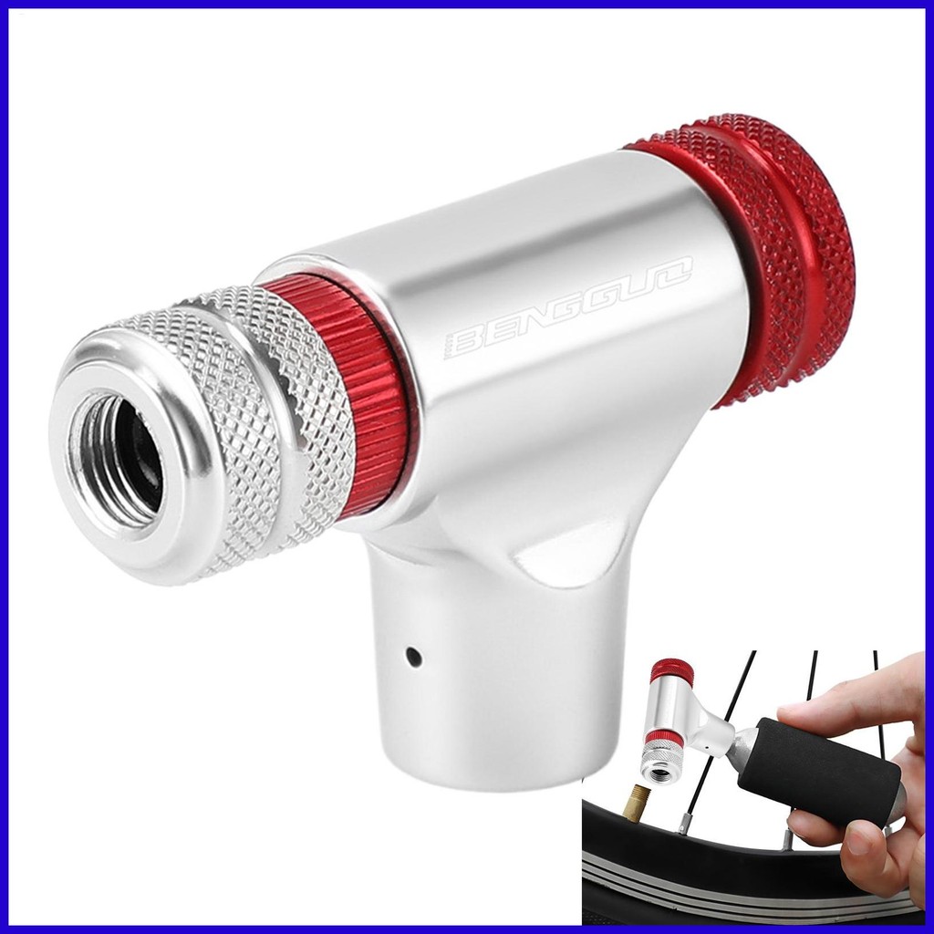 CO2 จักรยานยาง Inflator จักรยาน CO2 Inflator จักรยานแบบพกพายางปั๊มอลูมิเนียมจักรยานเสือภูเขาปั๊มสําห