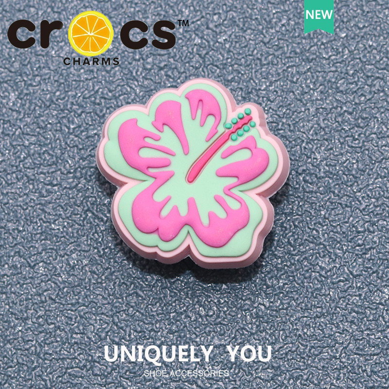 JIBBITZ cross charms ตัวติดรองเท้า Flower Pine ดีไซน์ธรรมชาติ ตัวติดรองเท้า cross