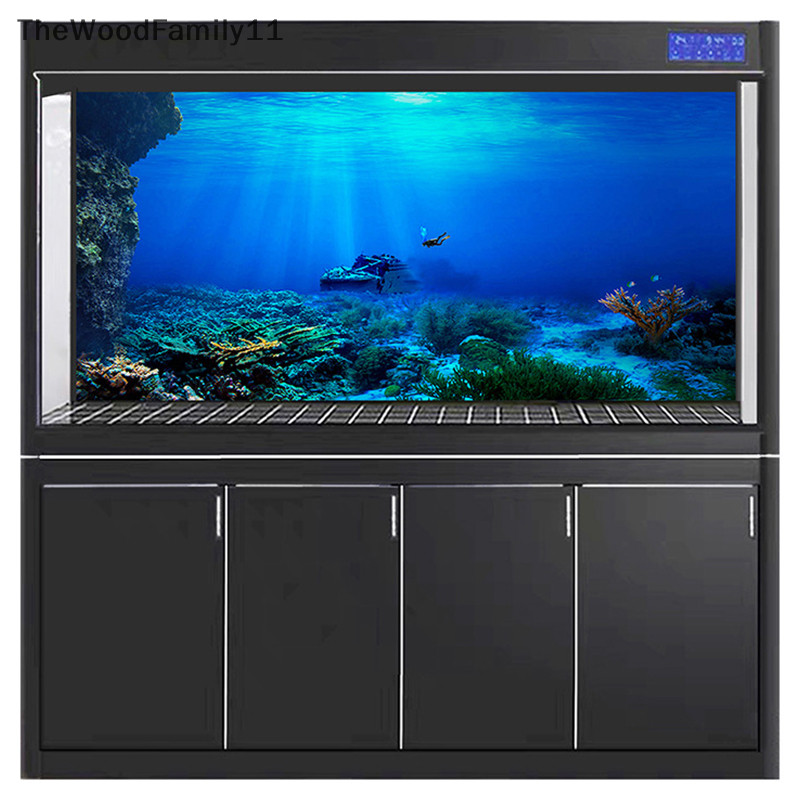 Tt พื้นหลังปลาตกแต่ง Paing พืช HD Aquarium ภูมิทัศน์สติกเกอร์ Ocean Sea พืชฉากหลังตกแต่ง TH