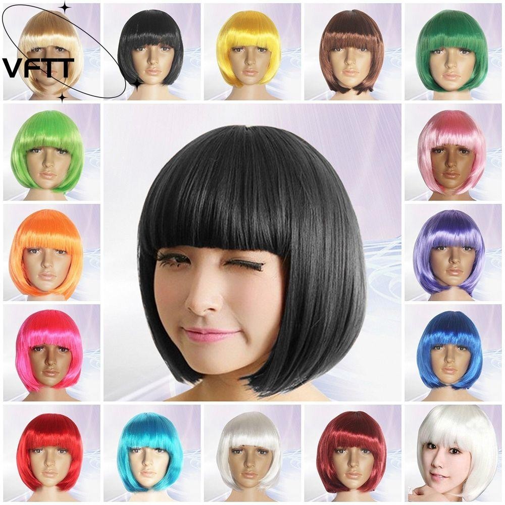 Vfttบ๊อบวิกผม14สีพรรคตรงฮาโลวีน